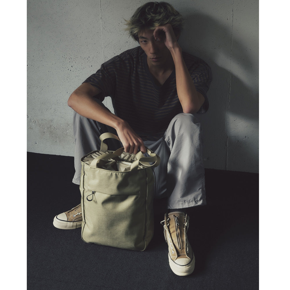 DWELLER TRAINER 2 HI COTTON TWILL OMBRE CHECK by Rafu