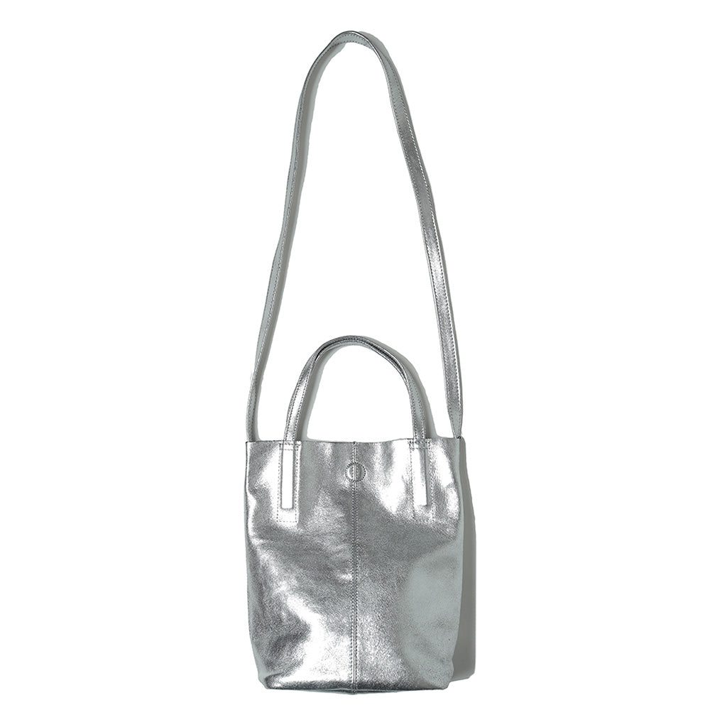 2WAY SMALL TOTE (S)(SILVER)