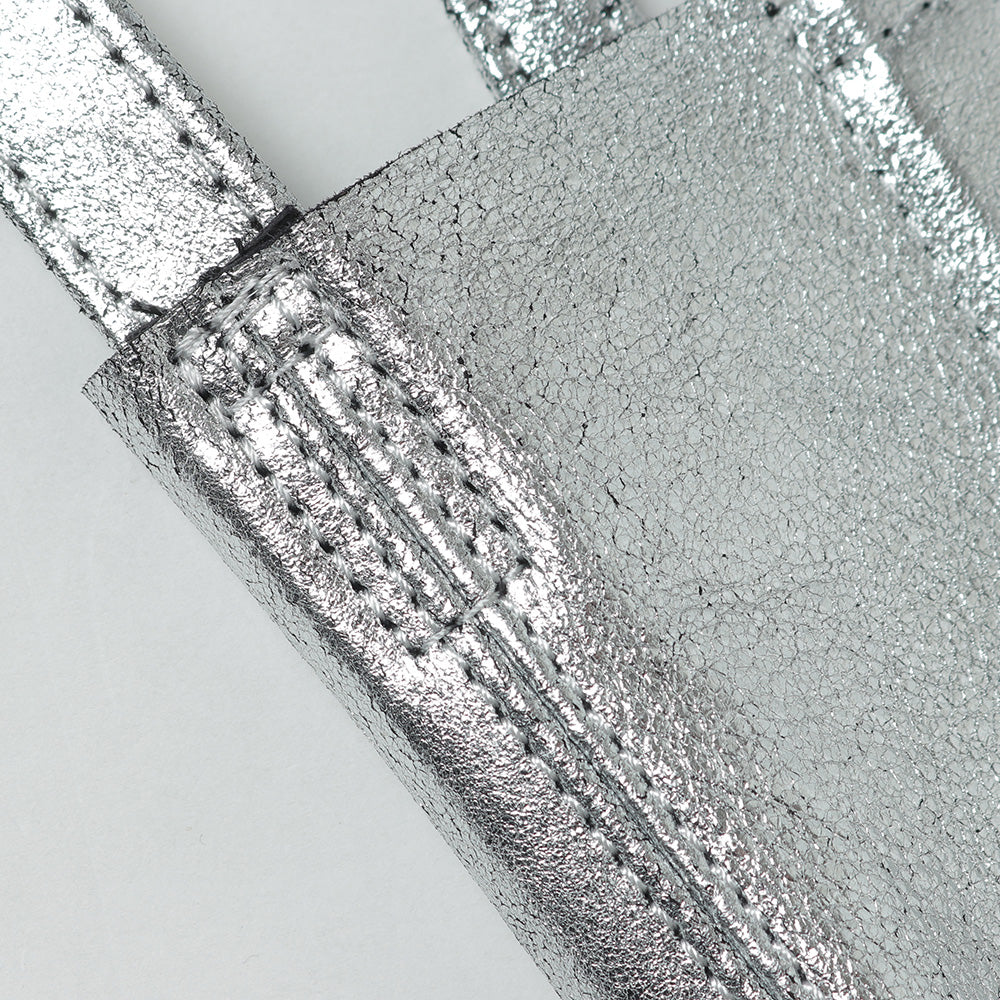 2WAY SMALL TOTE (S)(SILVER)