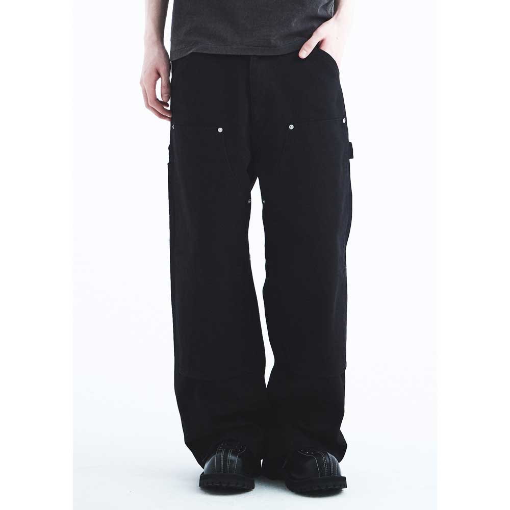 Wide Vintage Wash Painter Chino Pants