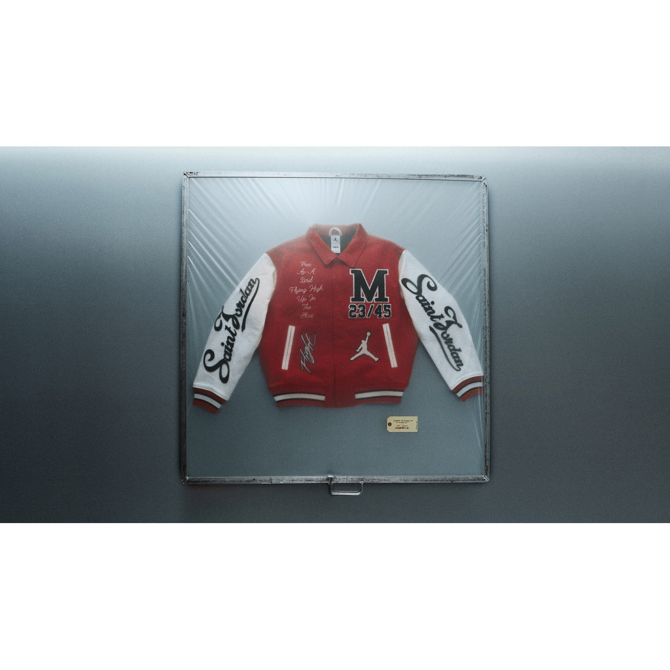 JORDAN BRAND × ©SAINT MXXXXXX (TIME) CAPSULE M J SM VARSITY JKT JORDAN BRAND × ©SAINT MXXXXXX (TIME) CAPSULE M J SM VARSITY JKT