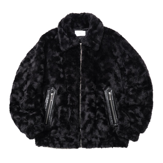 FUR DOUBLE ZIP JACKET