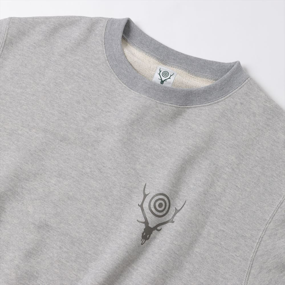 Crew Neck Sweat Shirt - Cotton Jersey / Circle Horn