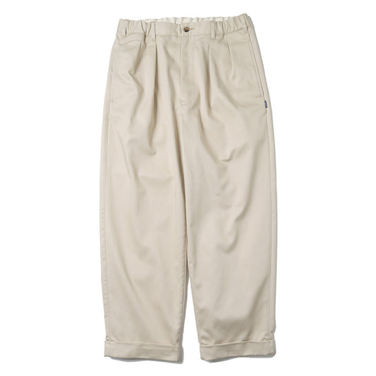 Cotton Chino Tuck Trousers