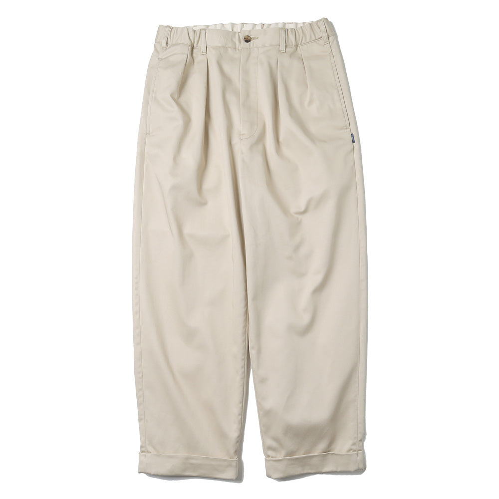 Cotton Chino Tuck Trousers