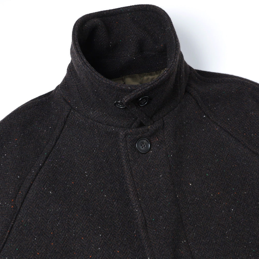Unlikely Balmacaan Coat Nep Tweed