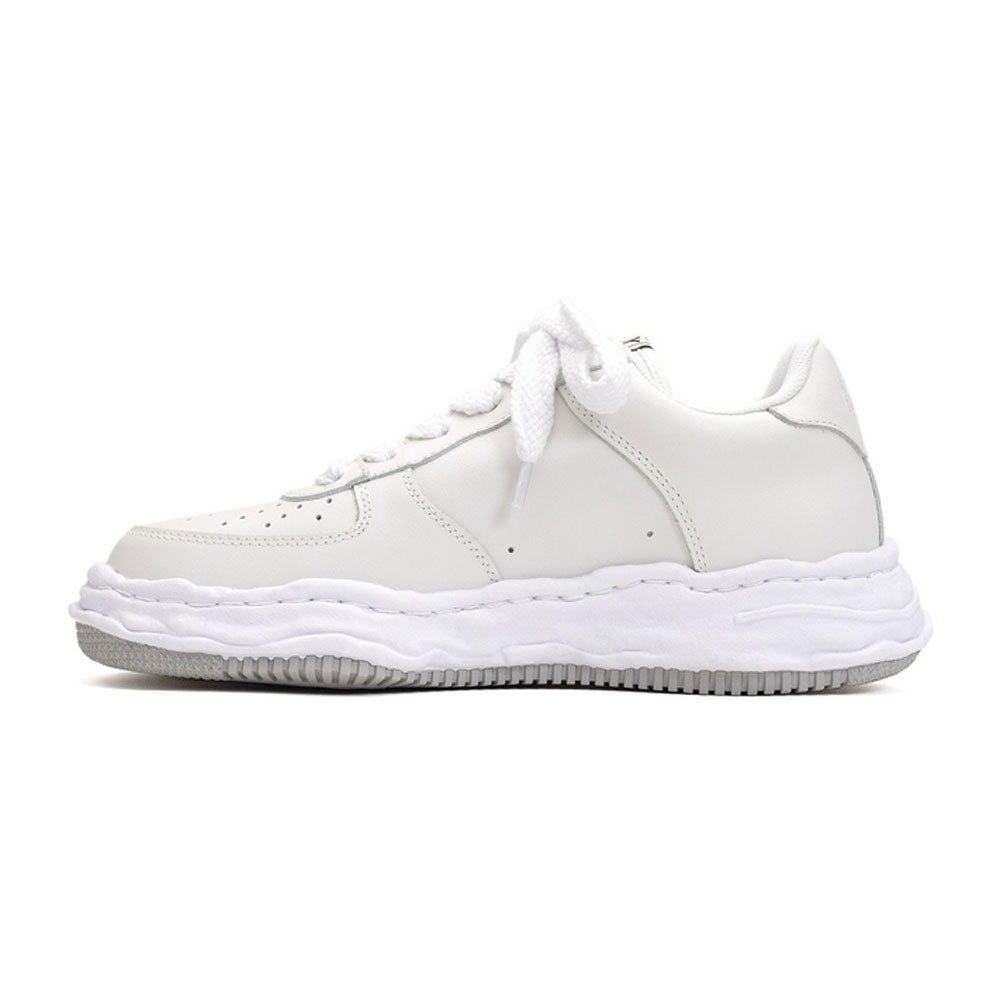 (WAYNE) OG Sole Leather Low-top Sneaker WHITE