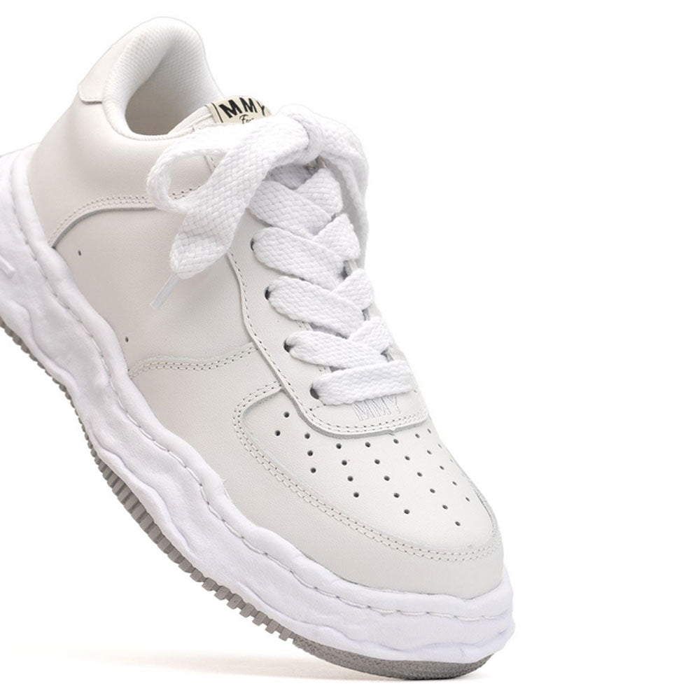 (WAYNE) OG Sole Leather Low-top Sneaker WHITE