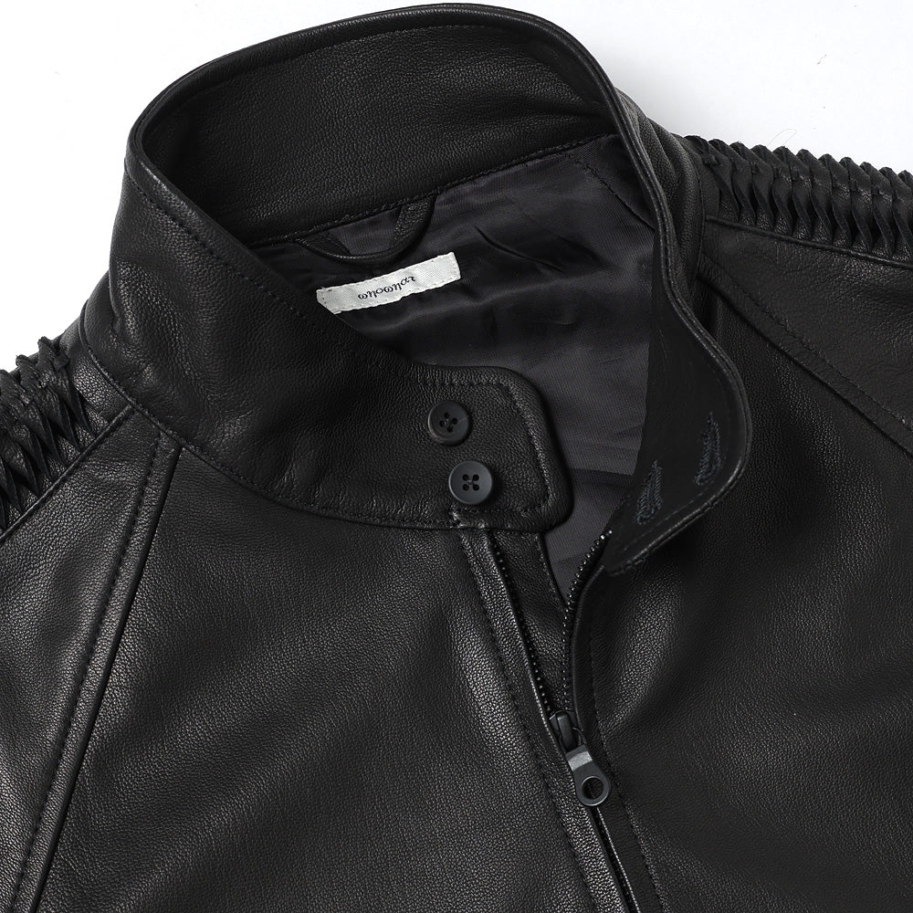 LEATHER SHARK HARRINGTON JACKET