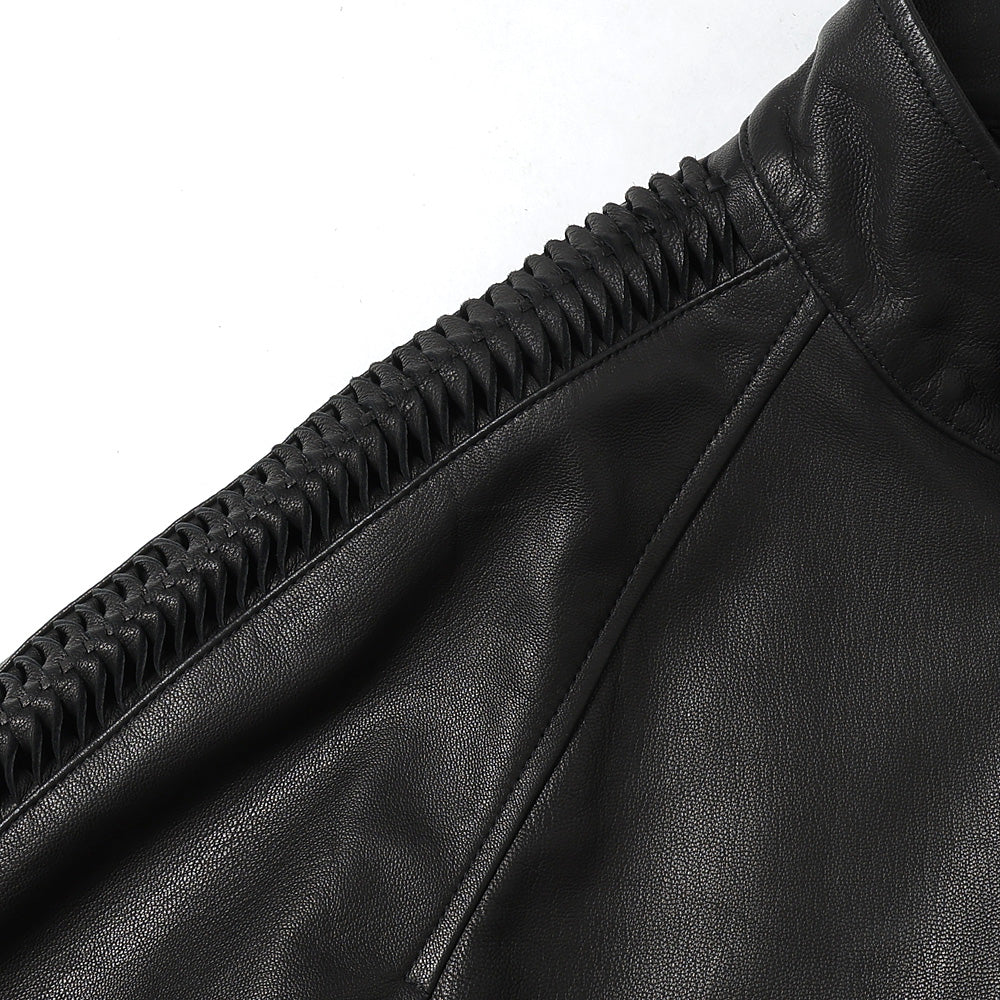 LEATHER SHARK HARRINGTON JACKET