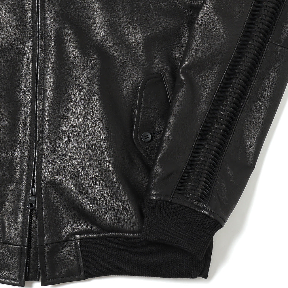 LEATHER SHARK HARRINGTON JACKET