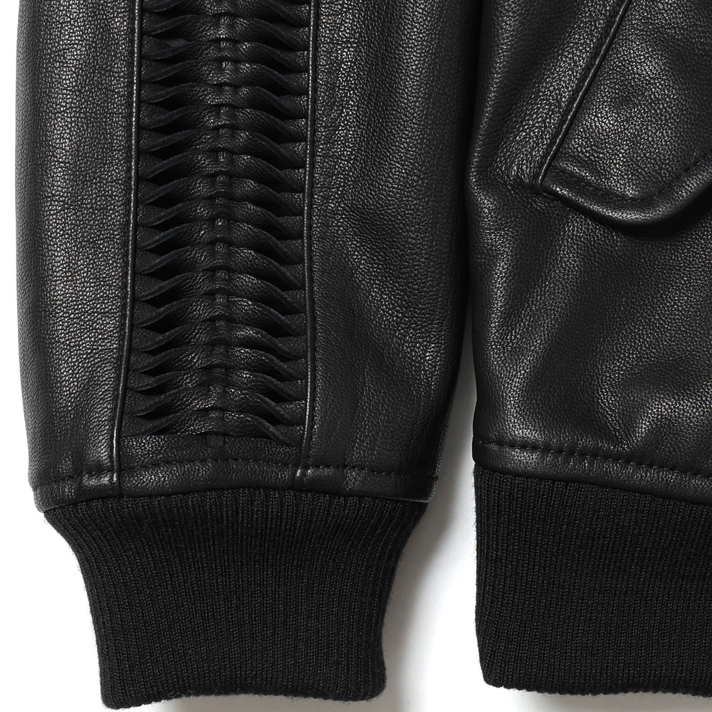 LEATHER SHARK HARRINGTON JACKET