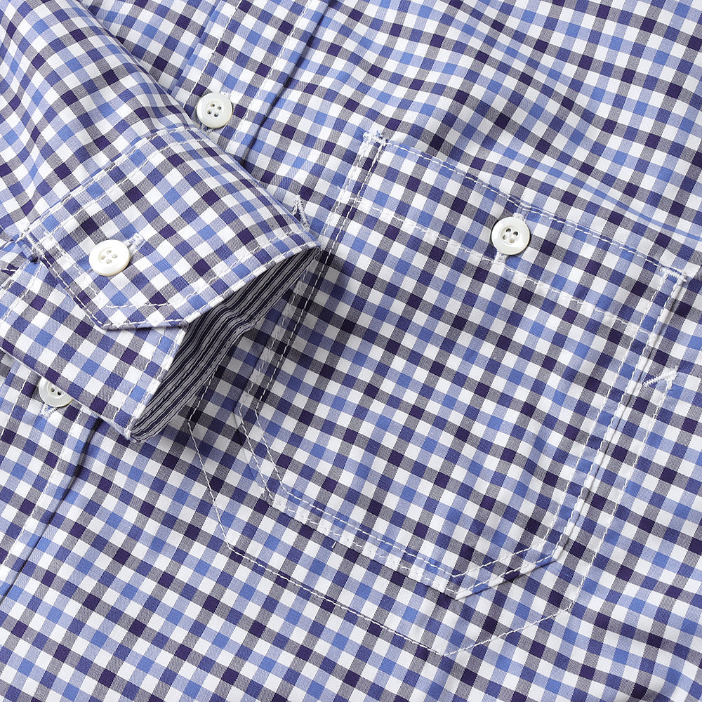 Cotton gingham check x cotton wool tartan check B006