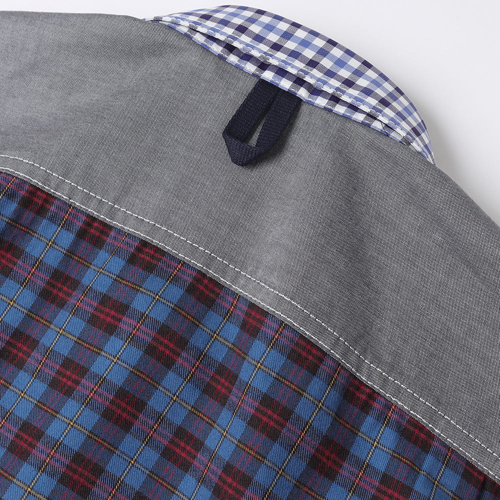Cotton gingham check x cotton wool tartan check B006