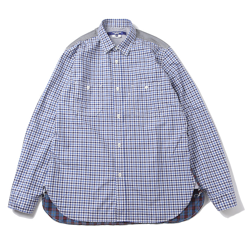Cotton gingham check x cotton wool tartan check B006