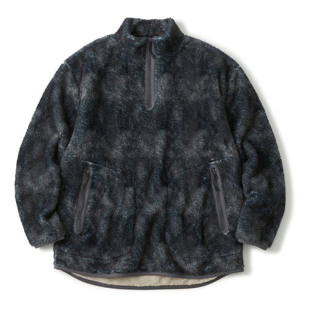 ABSTRUCT PATTERN FLEECE PULLOVER