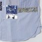 Cotton stripe x patchwork mix