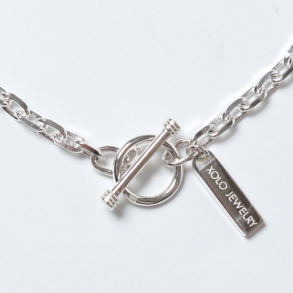 XOLO JEWELRY (ショロ) Oval Cut Link Bracelet -4mm- XOB117-19