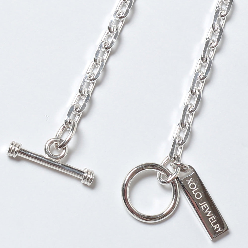 XOLO JEWELRY (ショロ) Oval Cut Link Bracelet -4mm- XOB117-19
