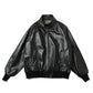 Leather Harrington Jacket