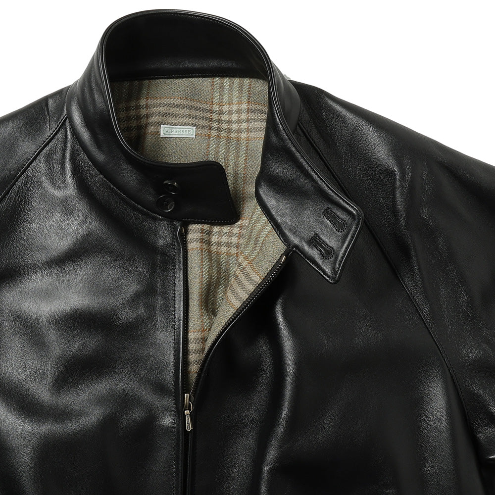 Leather Harrington Jacket