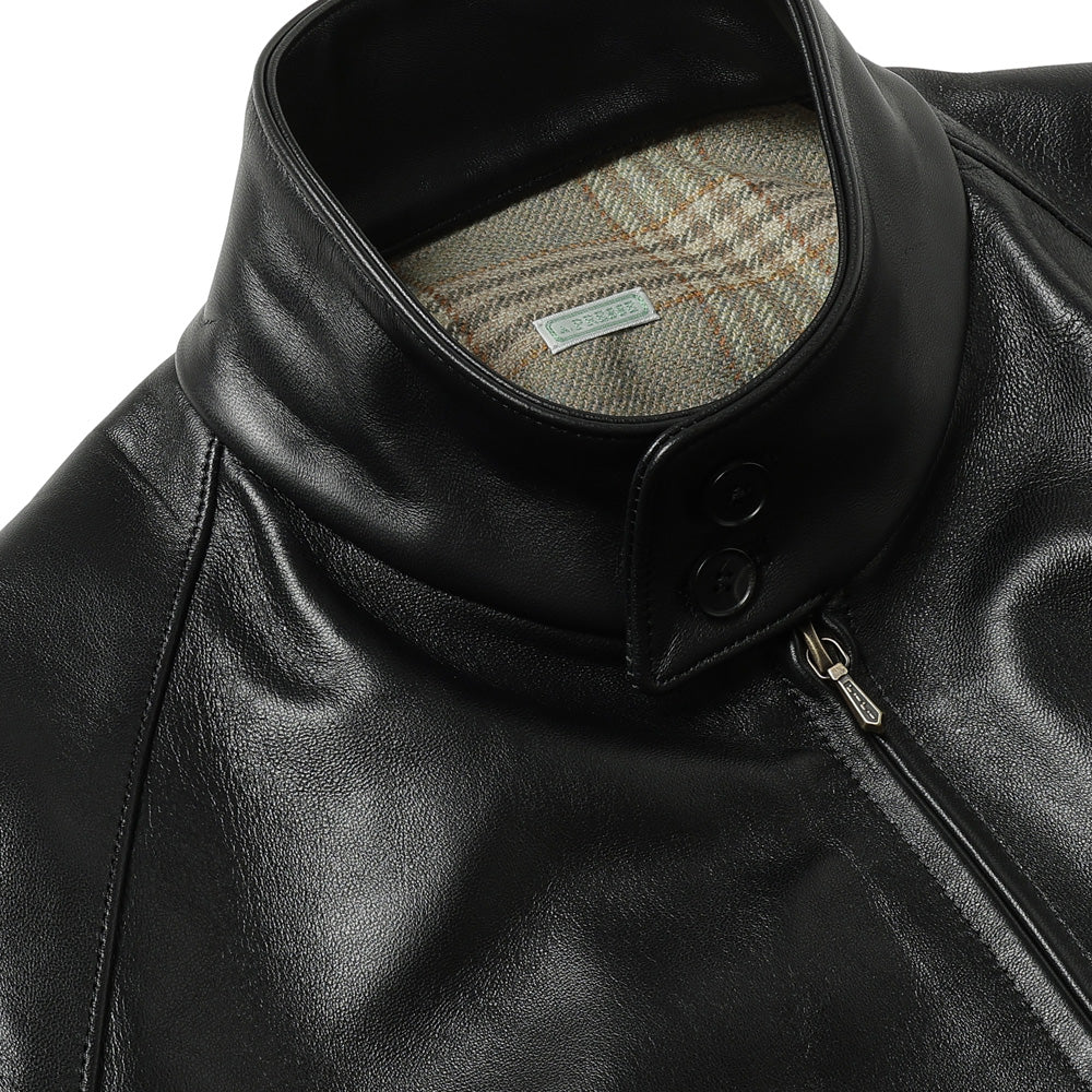 Leather Harrington Jacket