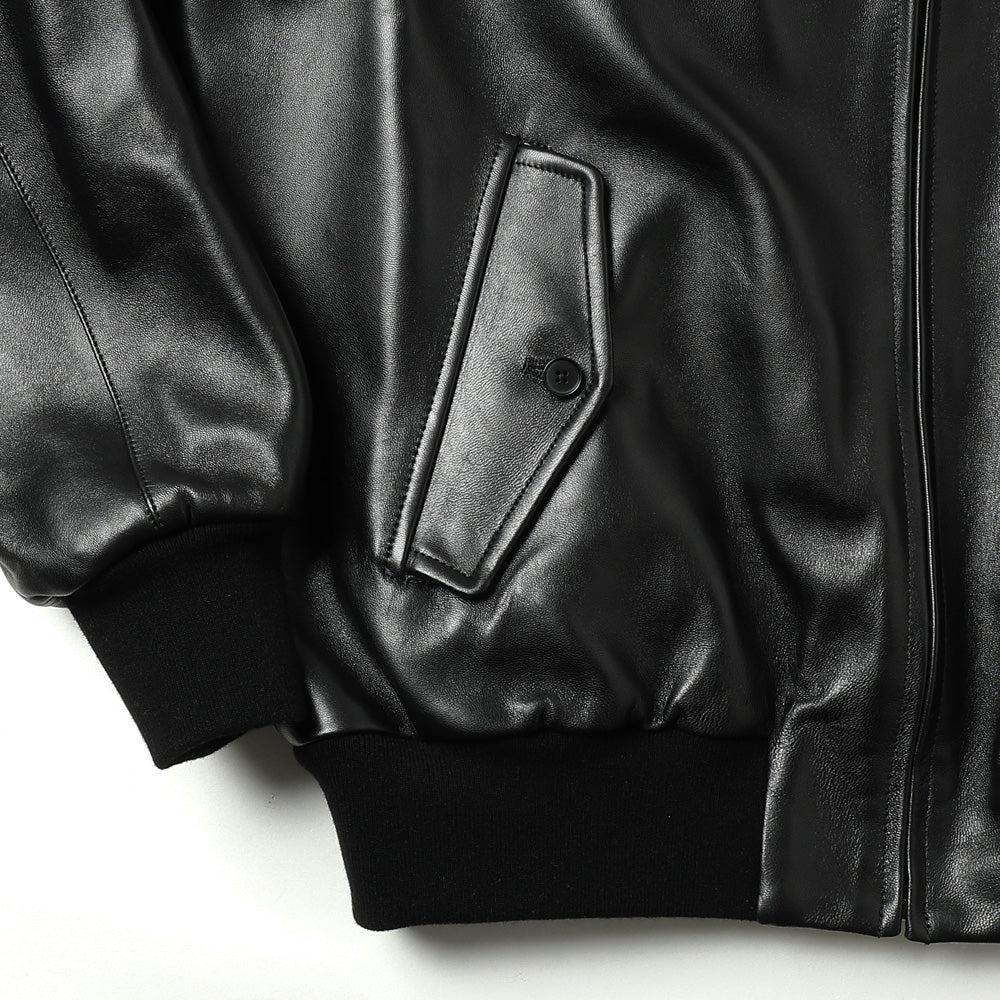 Leather Harrington Jacket