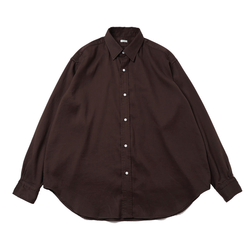 Double Weave Twill Regular Collar Shirt