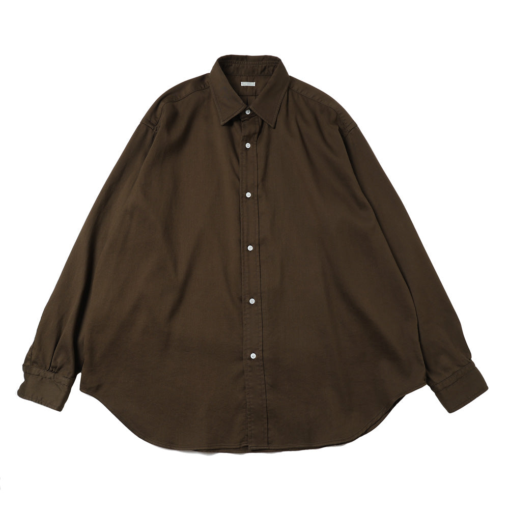 Double Weave Twill Regular Collar Shirt