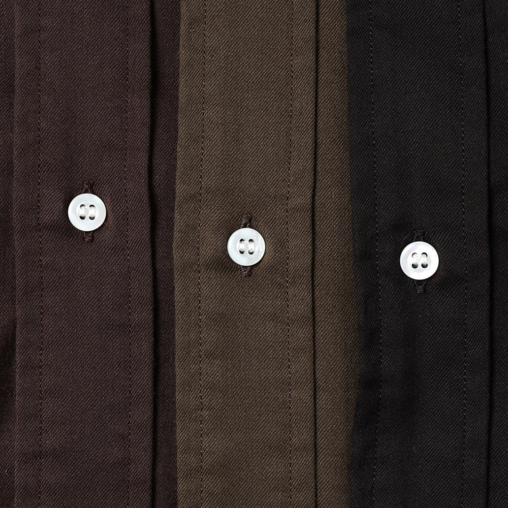 Double Weave Twill Regular Collar Shirt