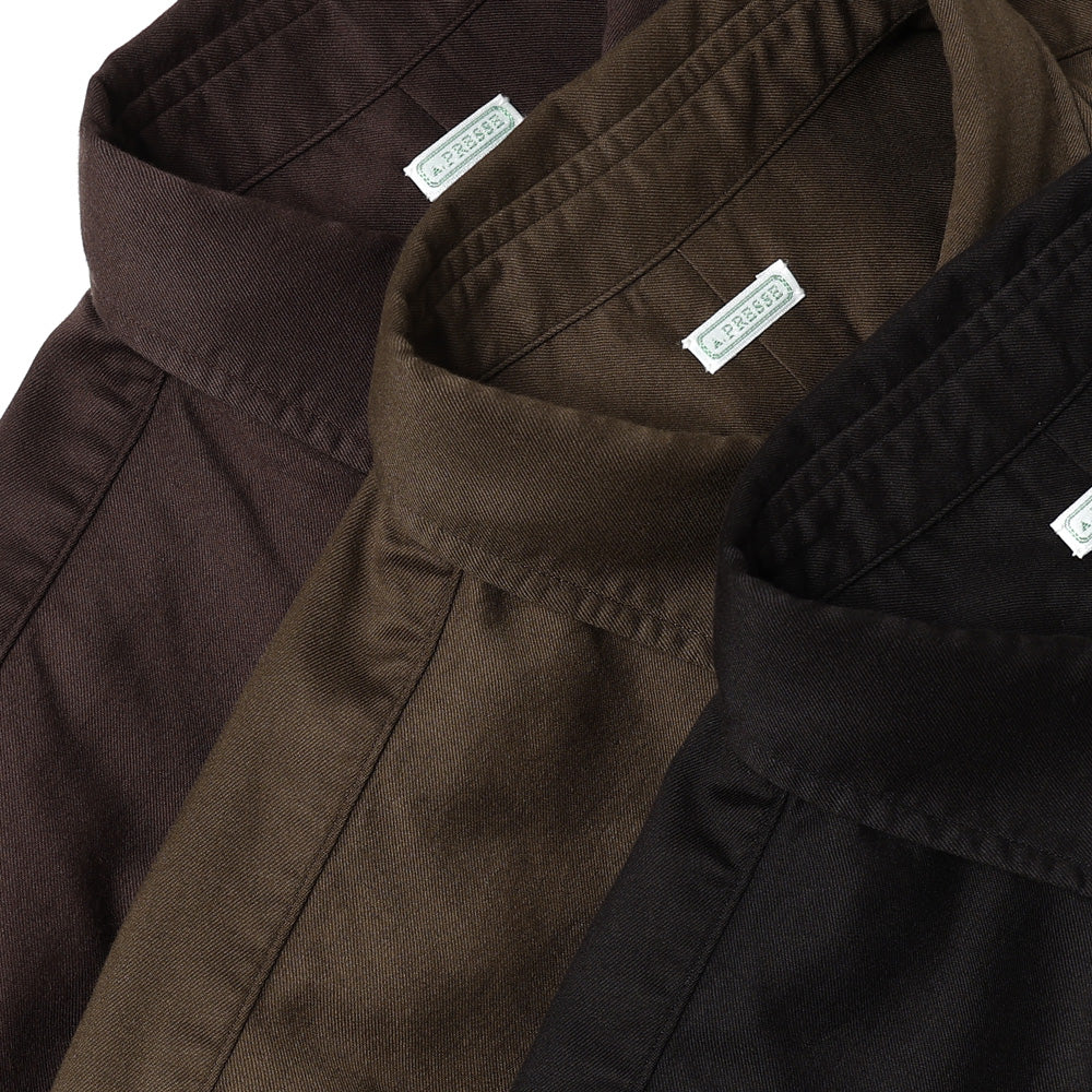 Double Weave Twill Regular Collar Shirt