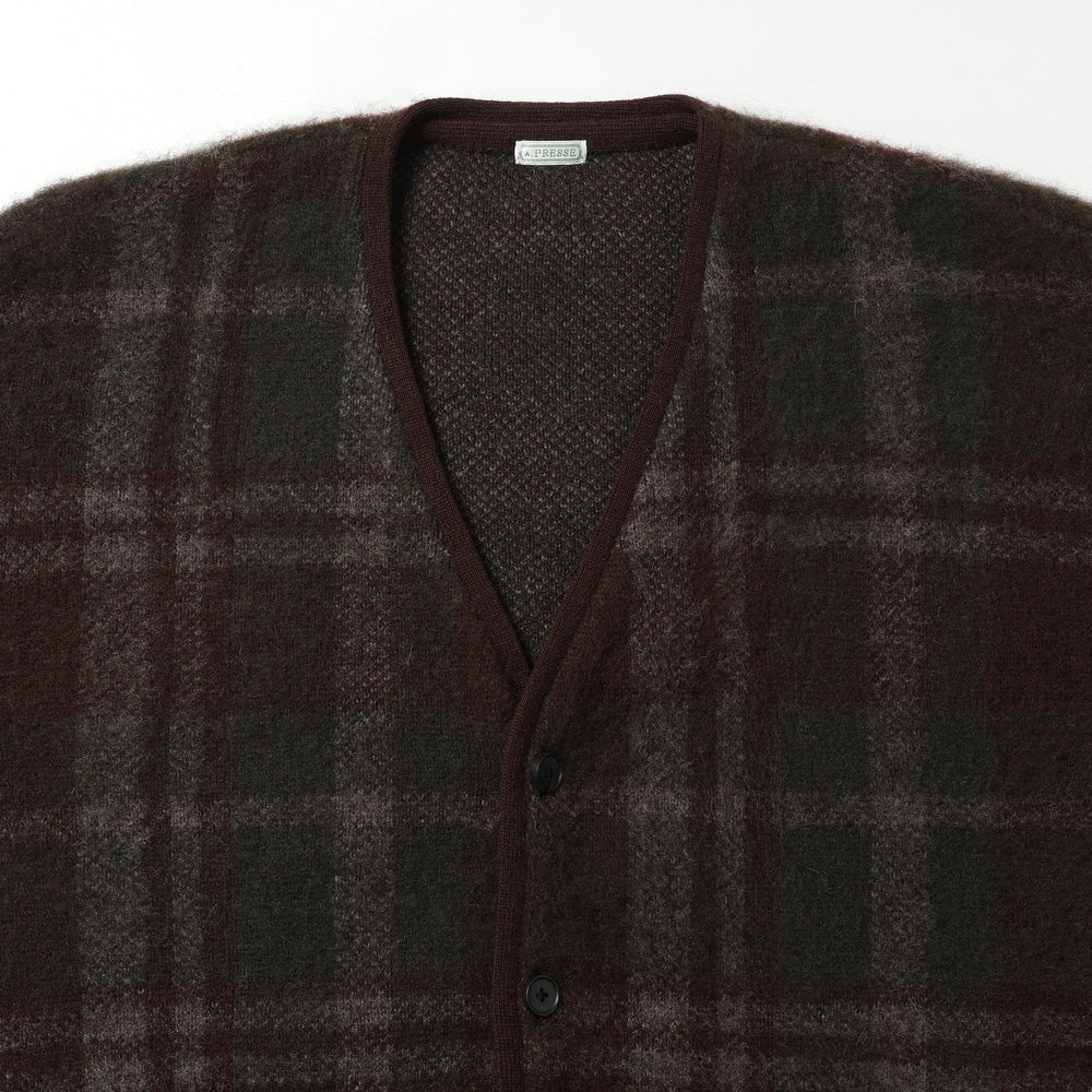 Brushed Cashmere Middle Gauge Cardigan