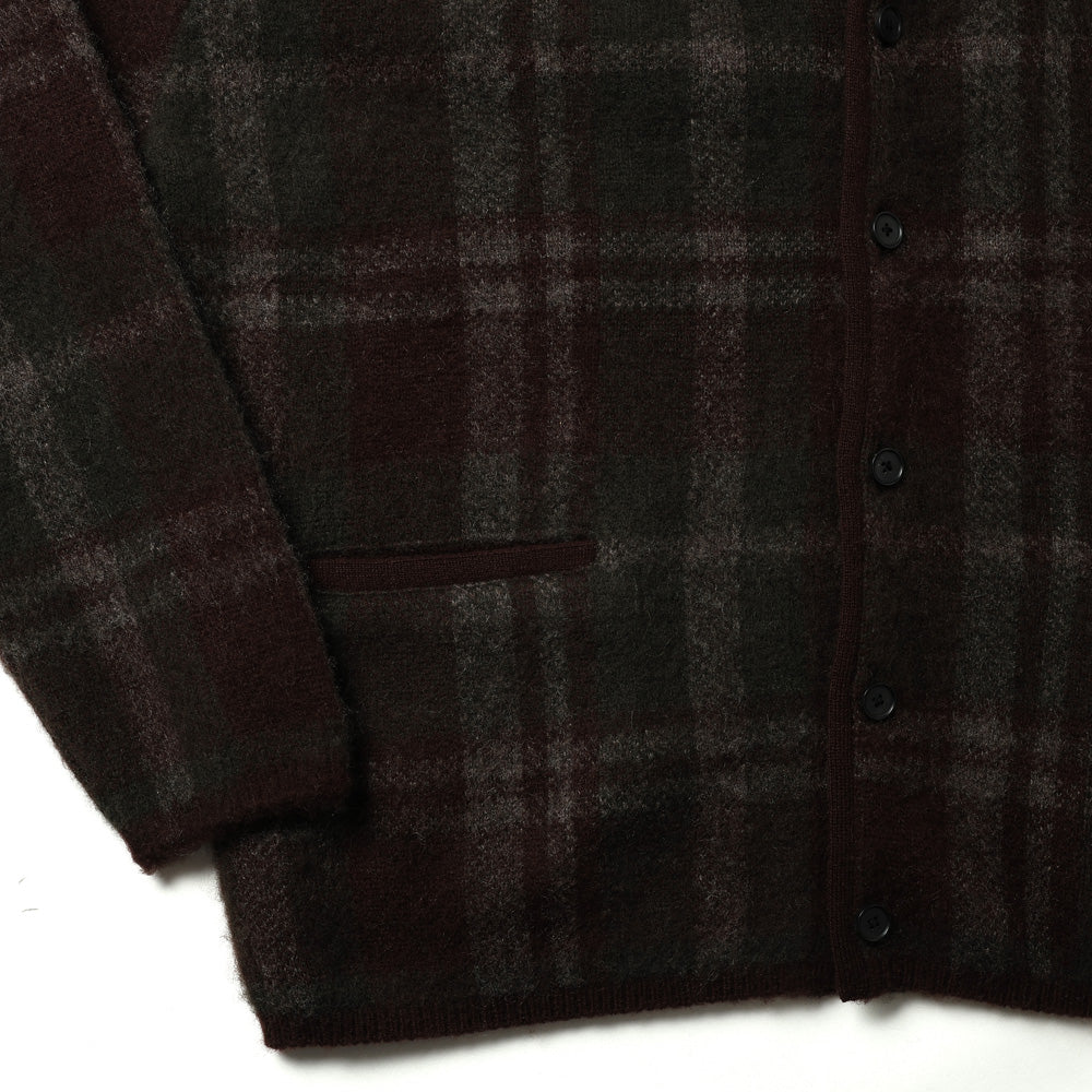 Brushed Cashmere Middle Gauge Cardigan