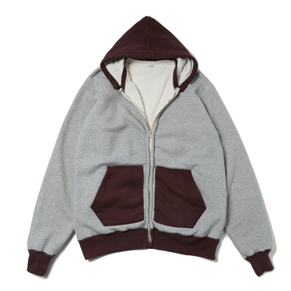 Vintage Attached Hood Zip Parka