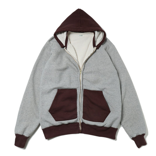 Vintage Attached Hood Zip Parka