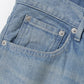 SELVEDGE FADED LIGHT DENIM WIDE PANTS