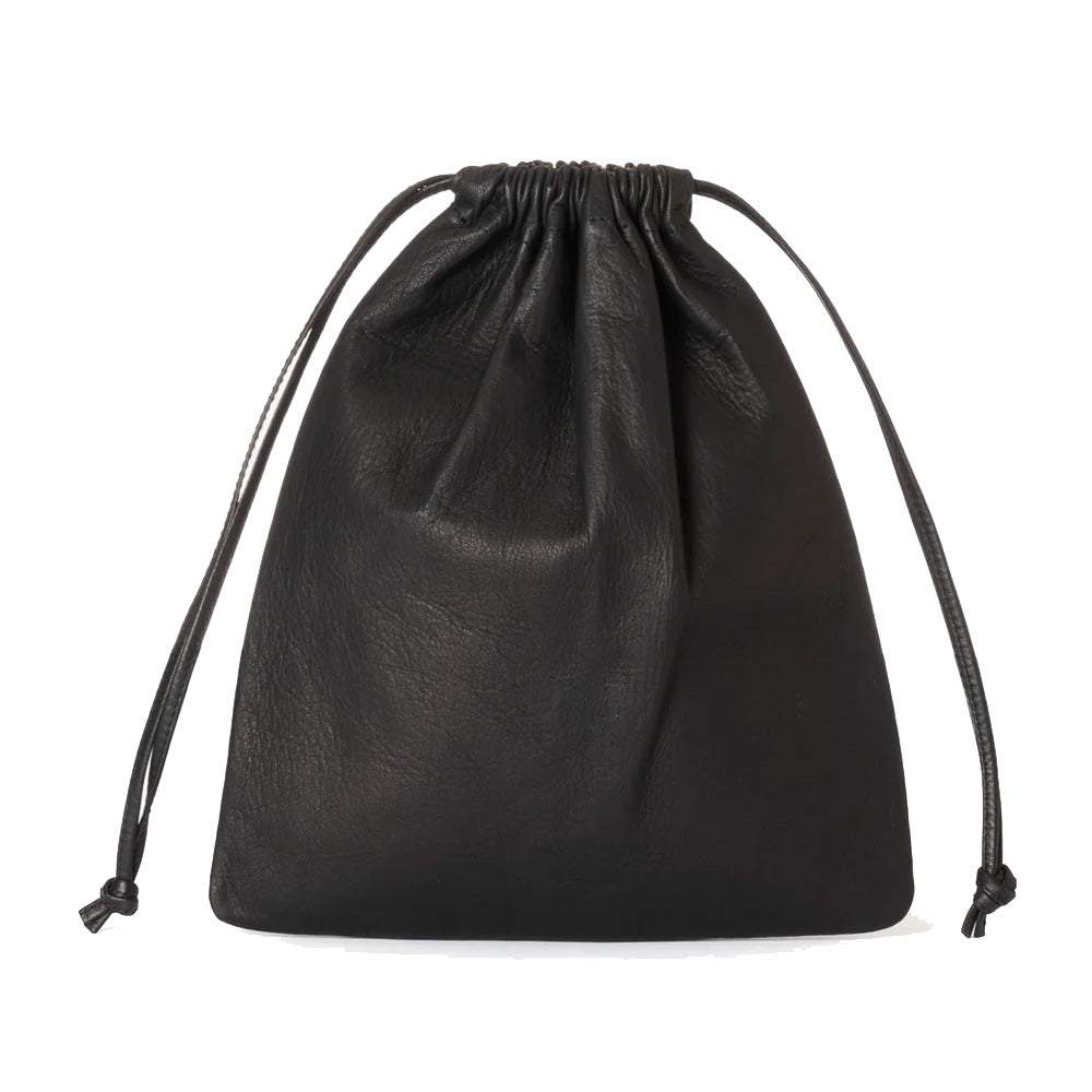 DA76 / DOUBLE FACED DRAWSTRING POUCH : L