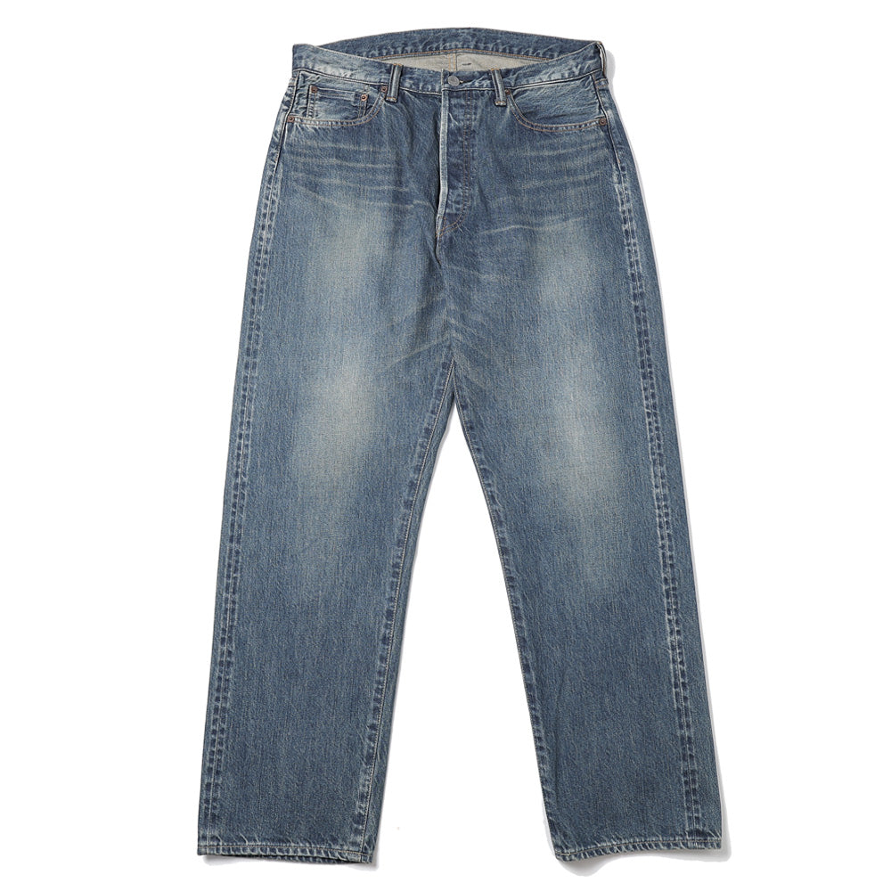 Washed Denim Wide Pants