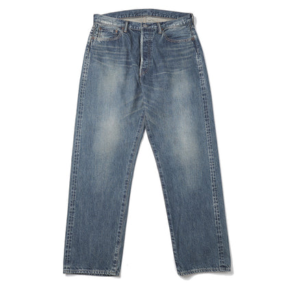 Washed Denim Wide Pants