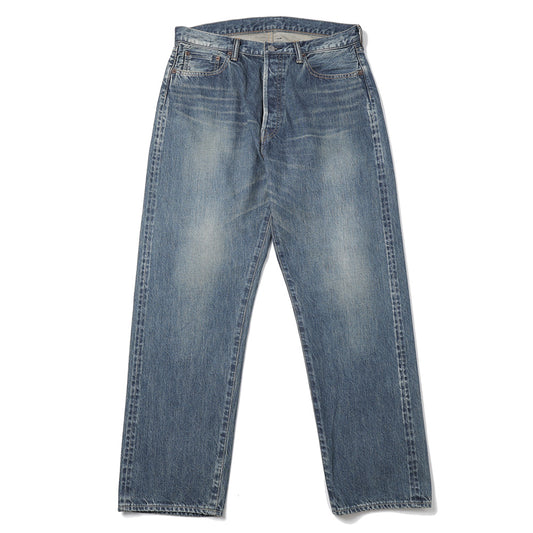 Washed Denim Wide Pants