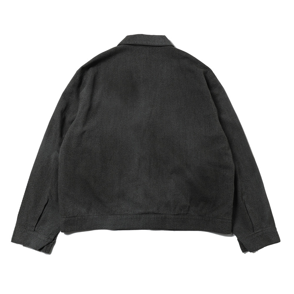 Vintage Black Chambray Work Jacket