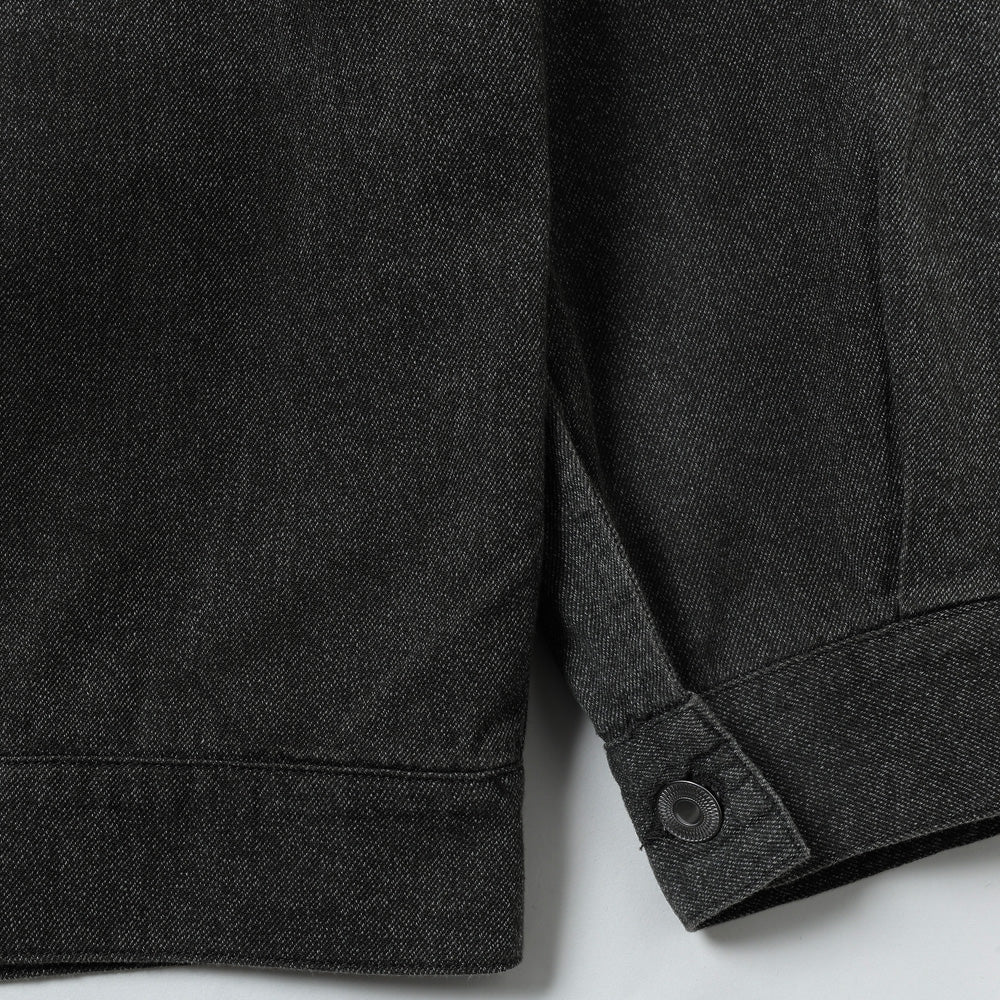 Vintage Black Chambray Work Jacket