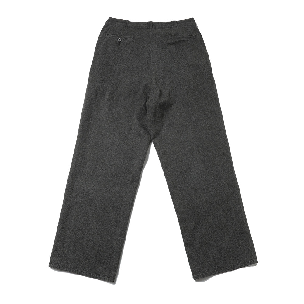 A.PRESSE (ア プレッセ) Vintage Black Chambray Work Pants 26SAP-04