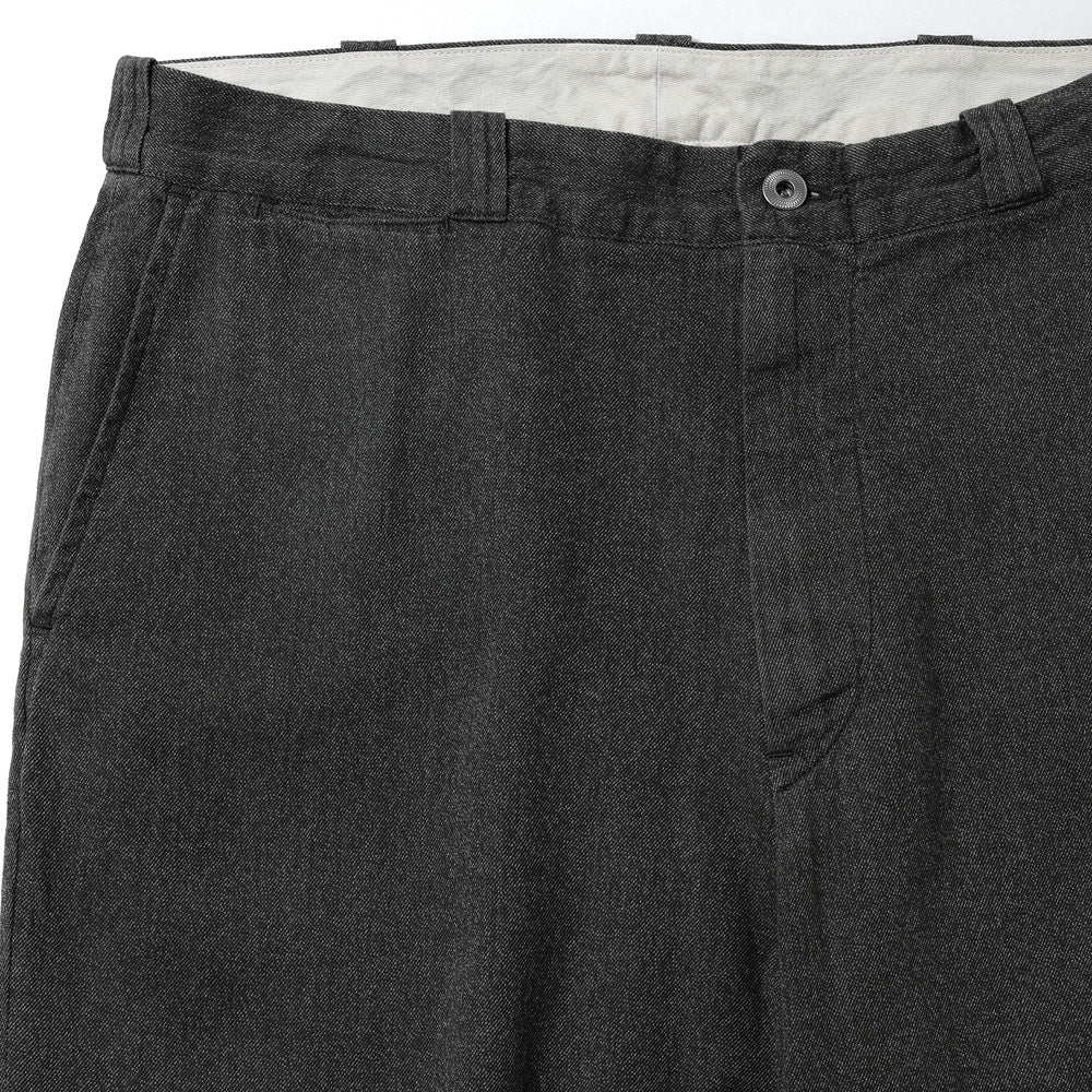 A.PRESSE (ア プレッセ) Vintage Black Chambray Work Pants 26SAP-04