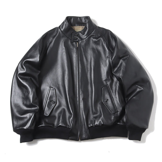 Leather Harrington Jacket
