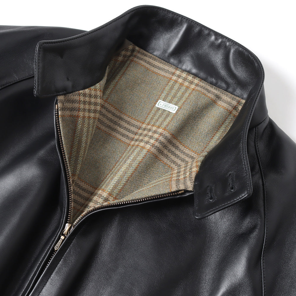 Leather Harrington Jacket