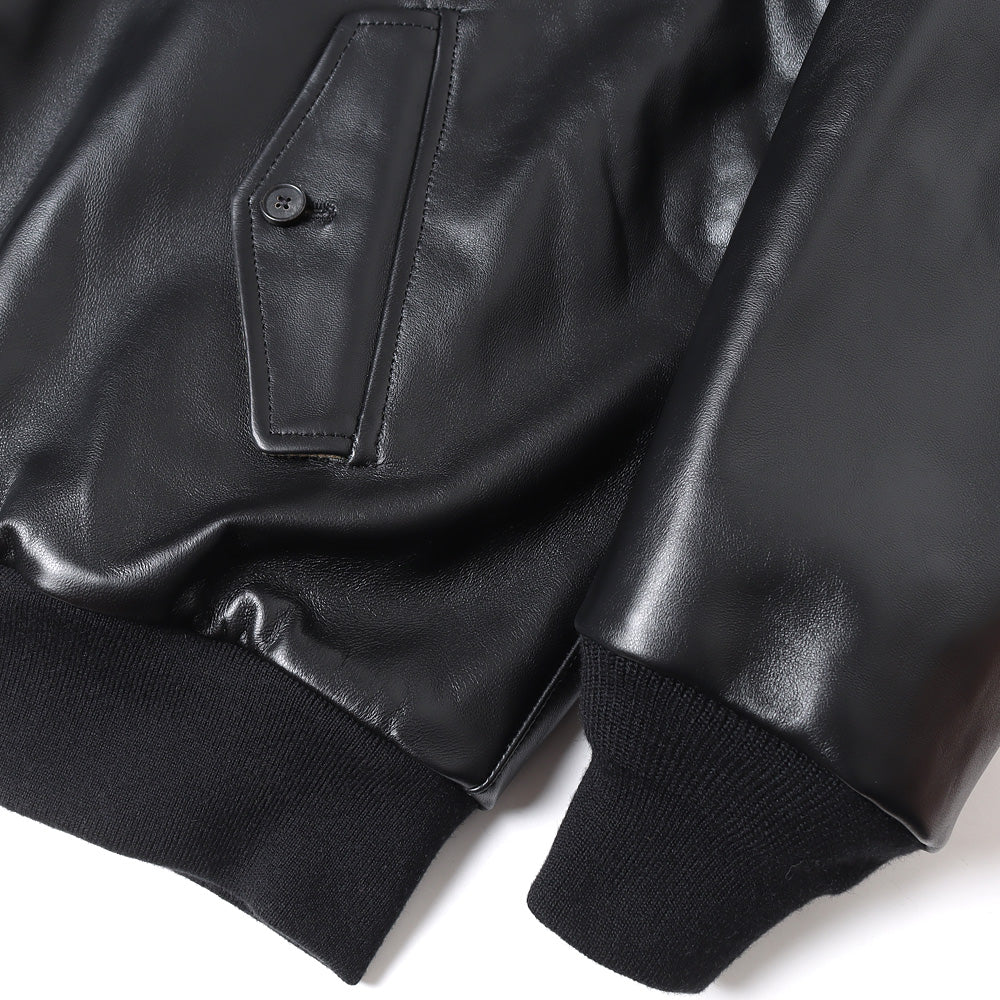 Leather Harrington Jacket