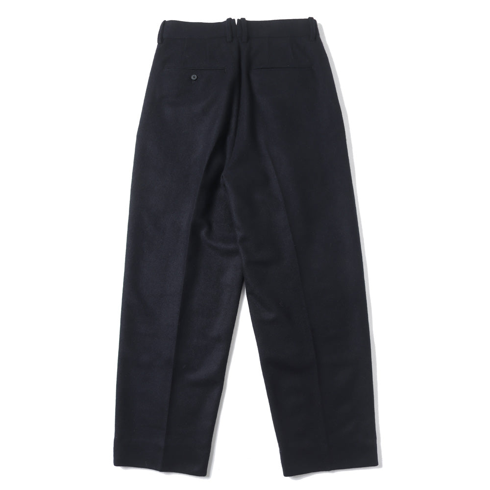 Cashmere Light Flannel Wide Tapered Trousers