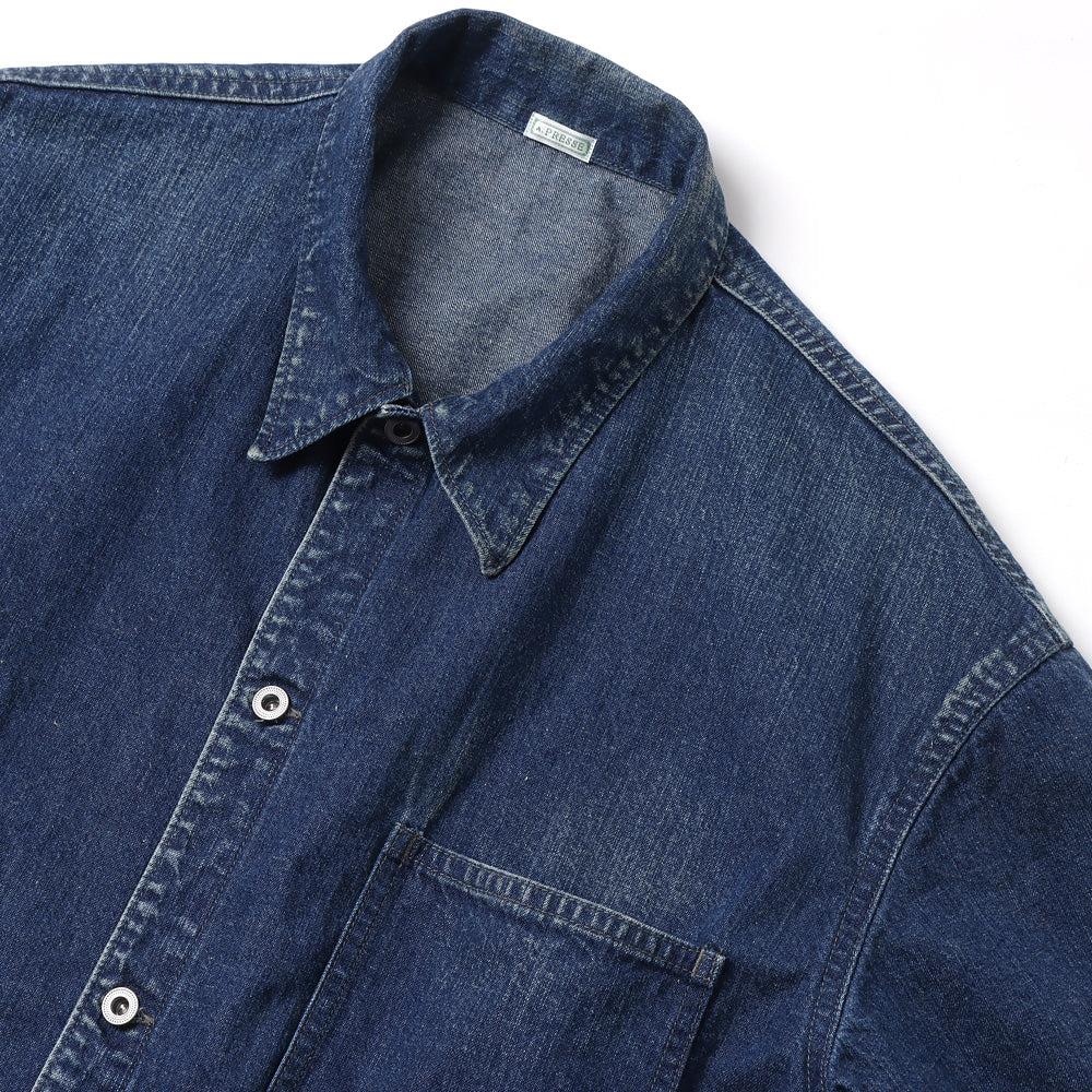 A.PRESSE US NAVY Denim Jacket 24SAP-01-20H (24SAP-01-20H A.PRESSE US NAVY Denim Jacket 24SAP-01-20H (24SAP-01-20H