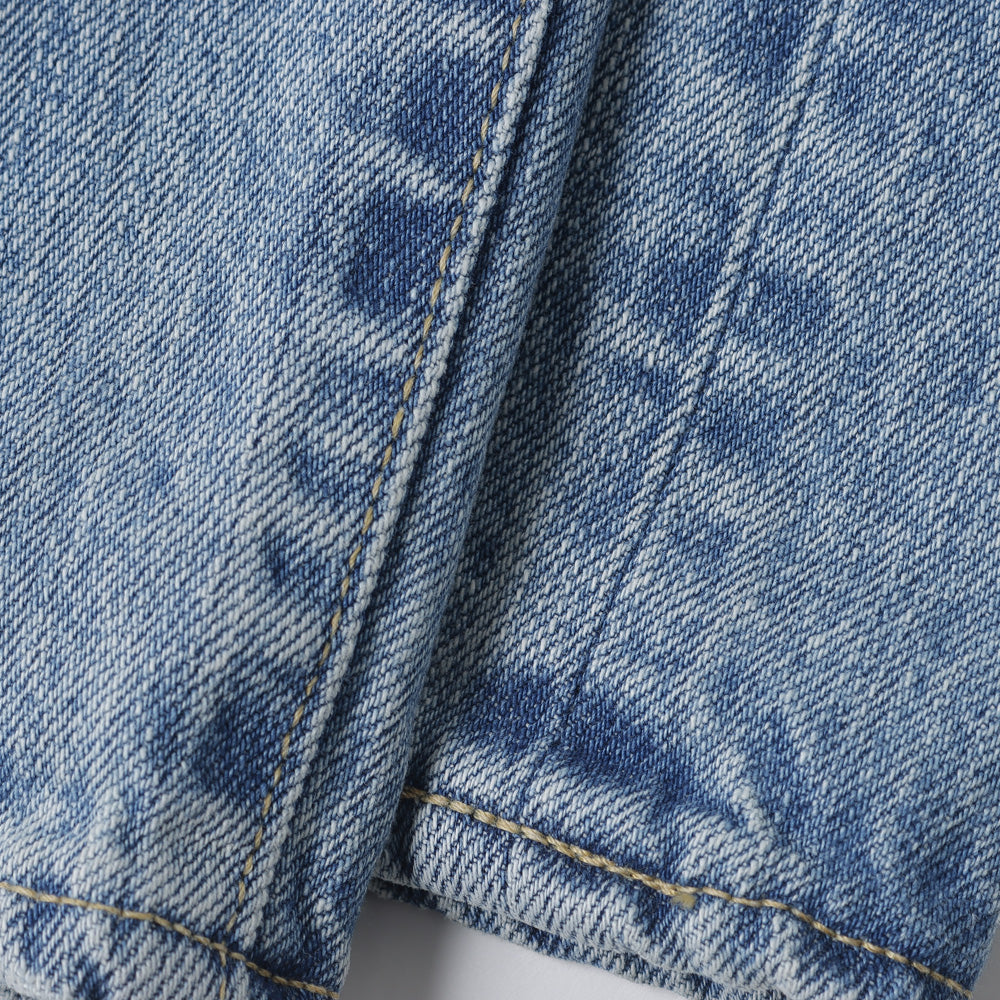 Washed Denim Pants